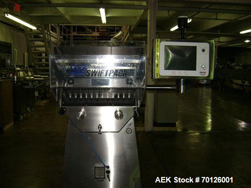 Used Kalish Monocount Packaging Line, consisting of: Kalish packout conveyor, Checkweigher, Kalish Swiftpack Electronic counters (s/n M3137, M2691), a Kalish Labelstar labeler, New England Machinery ...