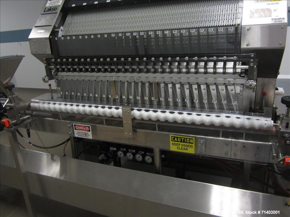 Used Lakso 990 (Model93) Complete Solid Dose Packaging line.