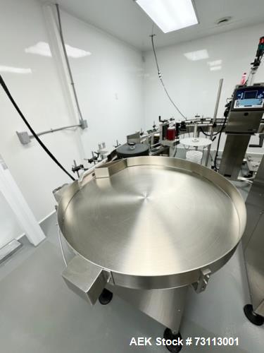 New Jersey Machinery Complete Solid Dose Bottle Filling Line.