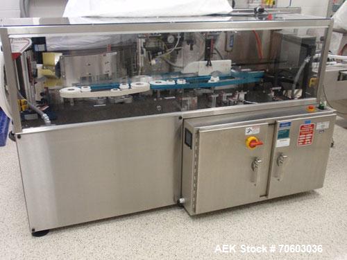 Used Cremer Electronic Tablet / Capsule Bottle Filling Line. Consisting of:  (1) used Palace Packaging unscrambler, model D-36-SPB, currently set up for 60 ml, 120 ml and 180 ml square shapped bottle...
