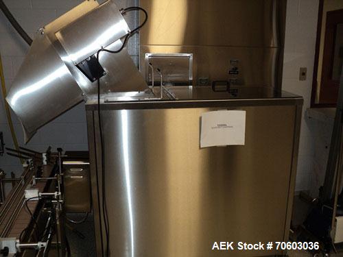 Used Cremer Electronic Tablet / Capsule Bottle Filling Line. Consisting of:  (1) used Palace Packaging unscrambler, model D-36-SPB, currently set up for 60 ml, 120 ml and 180 ml square shapped bottle...