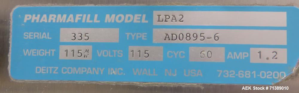 Used Complete Solid Dose Tablet/Capsule Filling Line