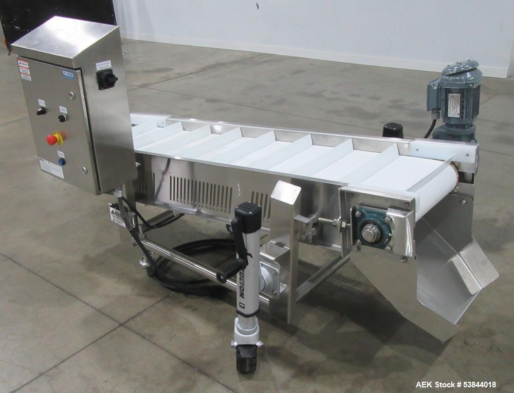 AGI 18.5" Wide Mobile Inclined Conveyor – Stainless Steel Frame