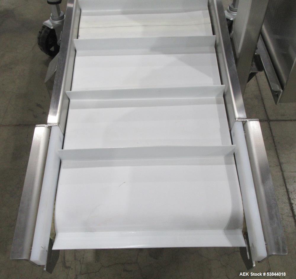 AGI 18.5" Wide Mobile Inclined Conveyor – Stainless Steel Frame