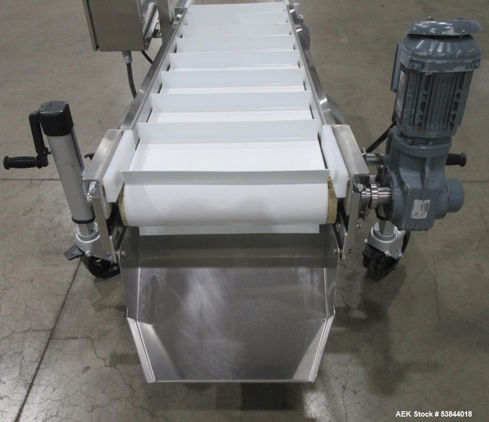 AGI 18.5" Wide Mobile Inclined Conveyor – Stainless Steel Frame