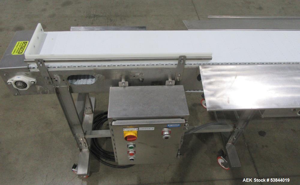Used Mobile Conveyor System – 12" Wide x 143" Long, Stainless Steel Frame