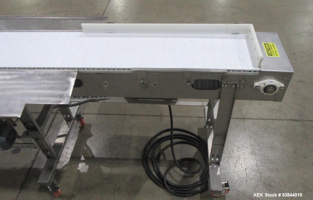 Used Mobile Conveyor System – 12" Wide x 143" Long, Stainless Steel Frame
