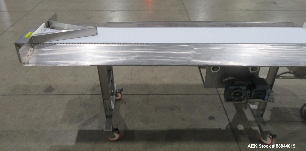 Used Mobile Conveyor System – 12" Wide x 143" Long, Stainless Steel Frame