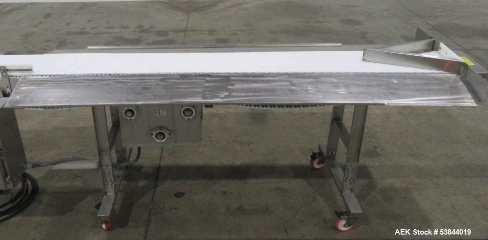 Used Mobile Conveyor System – 12" Wide x 143" Long, Stainless Steel Frame