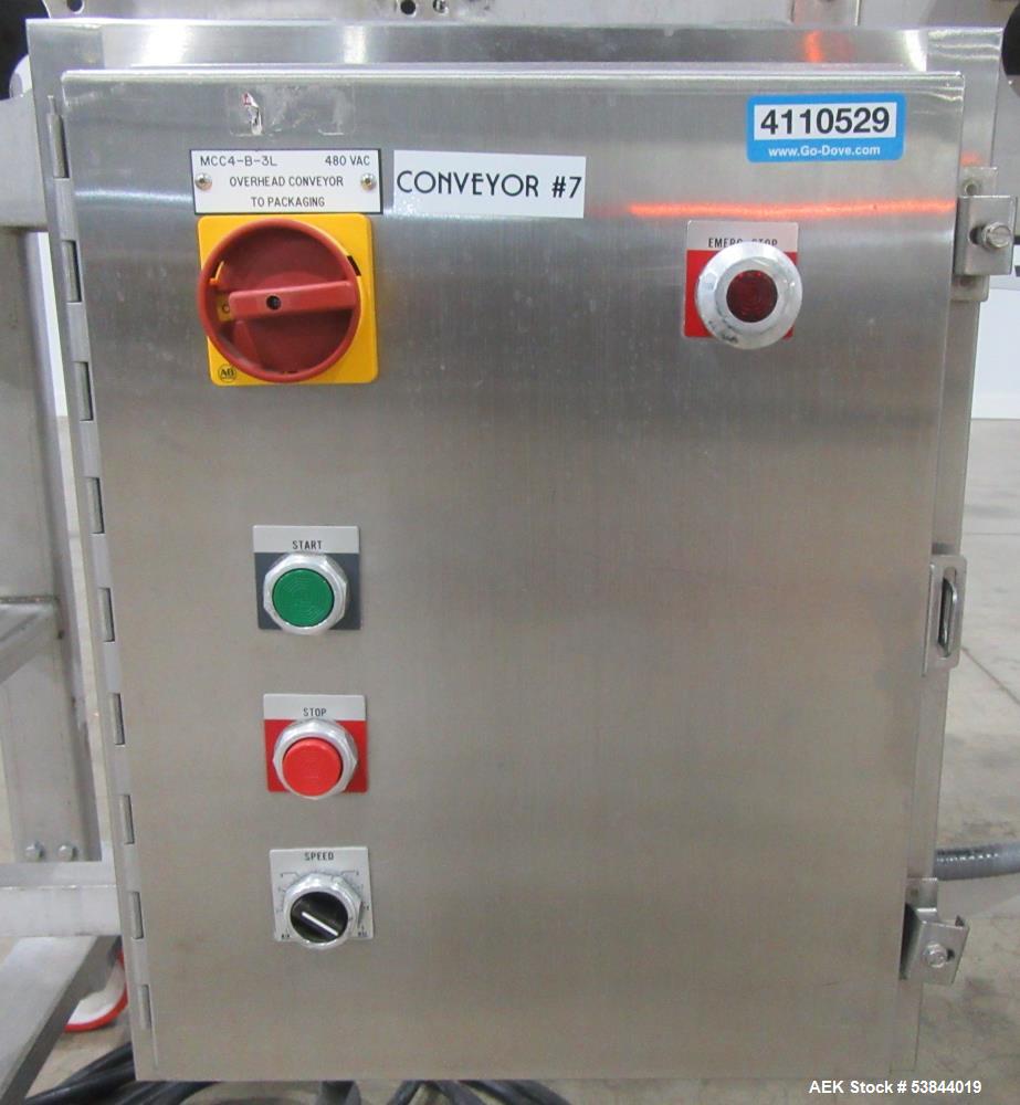 Used Mobile Conveyor System – 12" Wide x 143" Long, Stainless Steel Frame