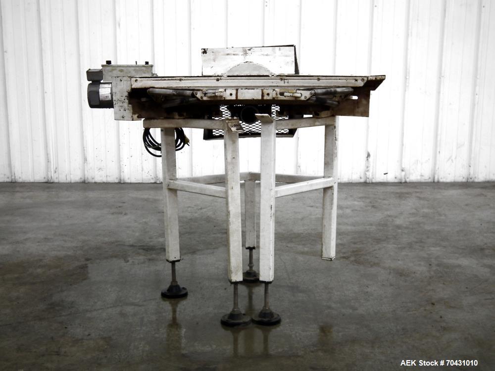 Used NCC Automated 90 Degree Turn Belt Conveyor.