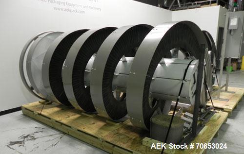 Used Ryson Models 1200-300-A1-4 & 1200-300-D1-3 Spiral Conveyor System. Has SEW Eurodrive variable frequency drive. Has Allen Bradley MicroLogix 1200 PLC and Power Flex 4 drive controls. Last used in...