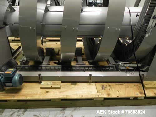Used Ryson Models 1200-300-A1-4 & 1200-300-D1-3 Spiral Conveyor System. Has SEW Eurodrive variable frequency drive. Has Allen Bradley MicroLogix 1200 PLC and Power Flex 4 drive controls. Last used in...