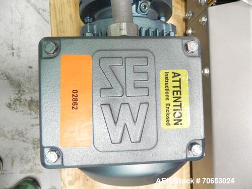 Used Ryson Models 1200-300-A1-4 & 1200-300-D1-3 Spiral Conveyor System. Has SEW Eurodrive variable frequency drive. Has Allen Bradley MicroLogix 1200 PLC and Power Flex 4 drive controls. Last used in...