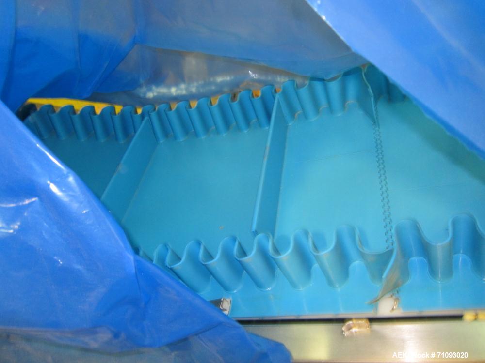 Used Stainless Steel Incline Cleated Belt Conveyor