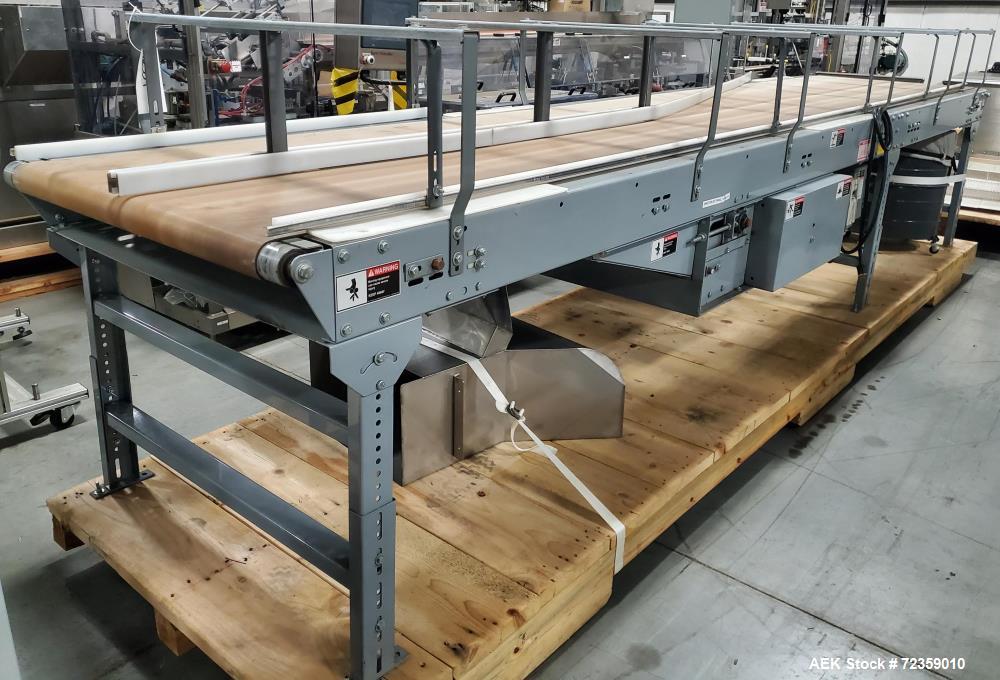 Used- Belt Conveyor. Approximate 36" wide x 192" long belt