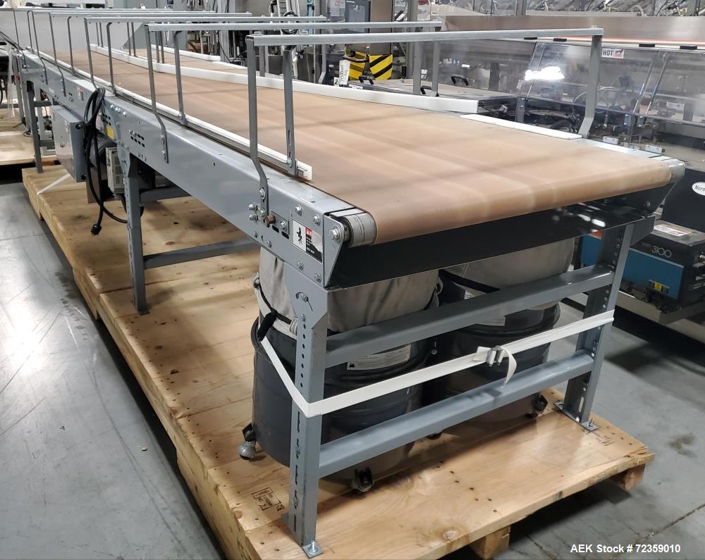 Used- Belt Conveyor. Approximate 36" wide x 192" long belt