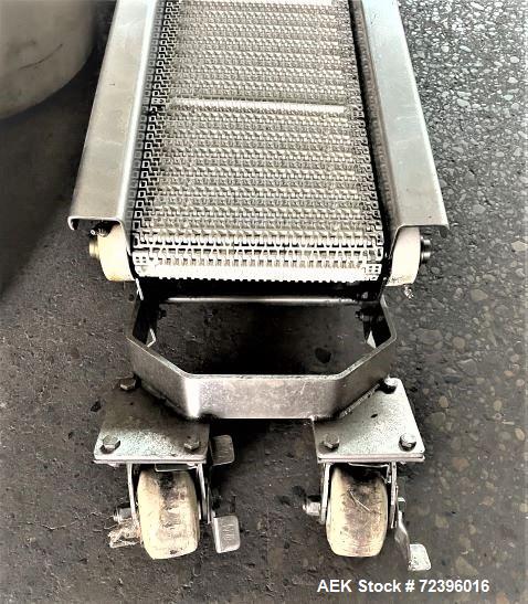 Used 10 Inch Wide X 281 Inches Long Incline Stainless Steel Belt Conveyor