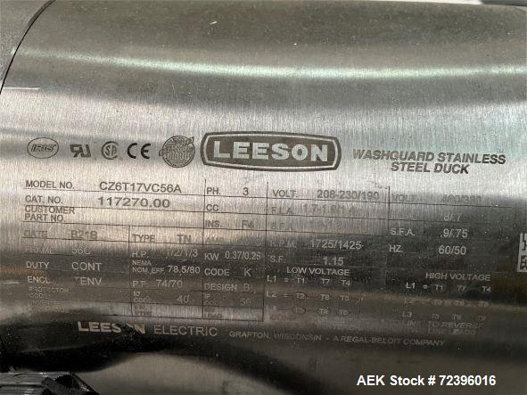 Used 10 Inch Wide X 281 Inches Long Incline Stainless Steel Belt Conveyor