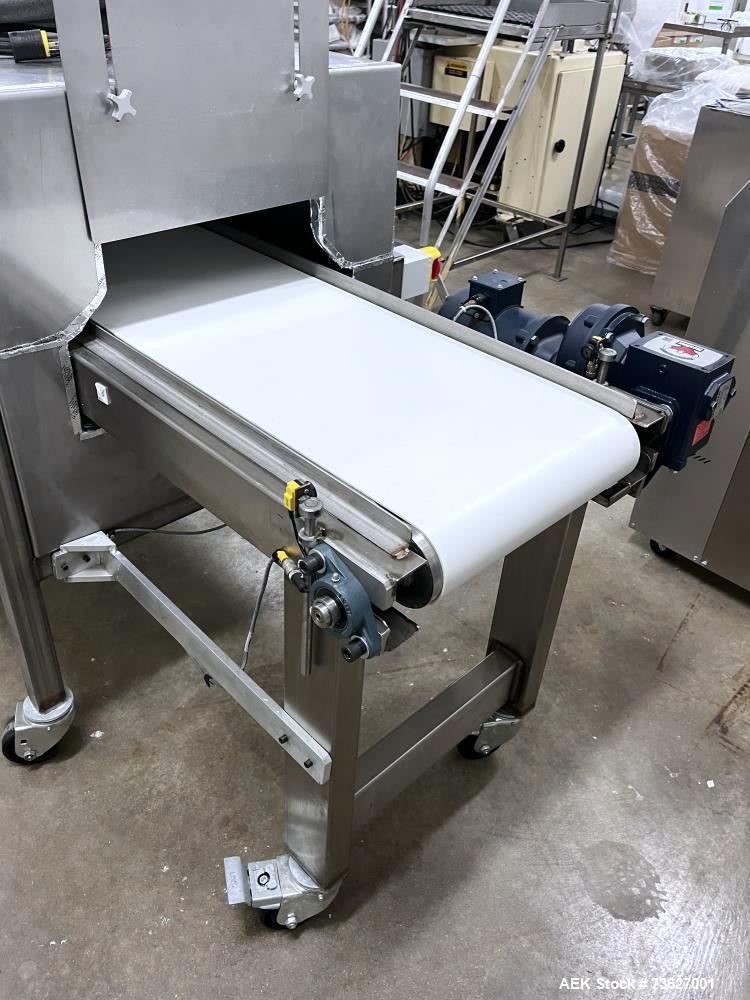 Used Stainless Steel Cooling Chamber Conveyor – 12' Enclosed Cooling Tunnel with PVC Belt & ABB VFD Drive