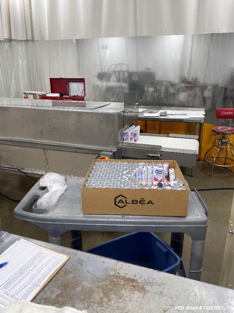 Used Stainless Steel Cooling Chamber Conveyor – 12' Enclosed Cooling Tunnel with PVC Belt & ABB VFD Drive