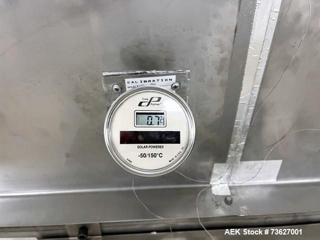 Used Stainless Steel Cooling Chamber Conveyor – 12' Enclosed Cooling Tunnel with PVC Belt & ABB VFD Drive