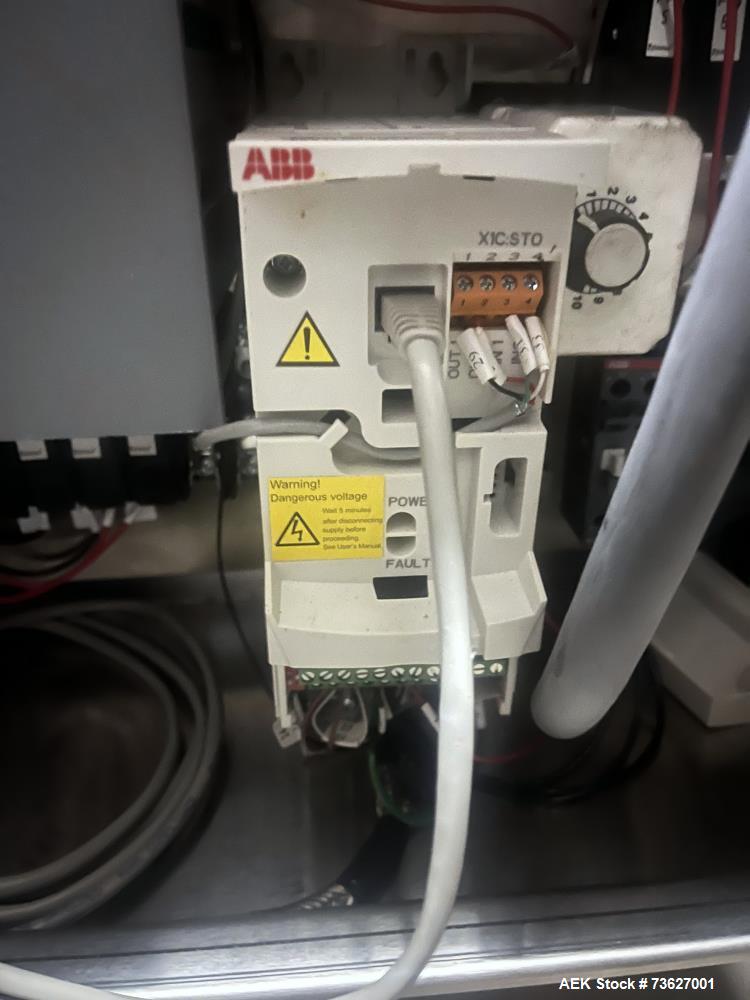 Used Stainless Steel Cooling Chamber Conveyor – 12' Enclosed Cooling Tunnel with PVC Belt & ABB VFD Drive