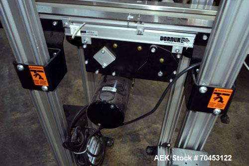Used Dorner Belt Conveyor. Approximate 6" wide x 35" long belt. Has motor, and controller. Mounted on an aluminum frame. SELLING PRICE, AS IS, WHERE IS, SANFORD, NC.
