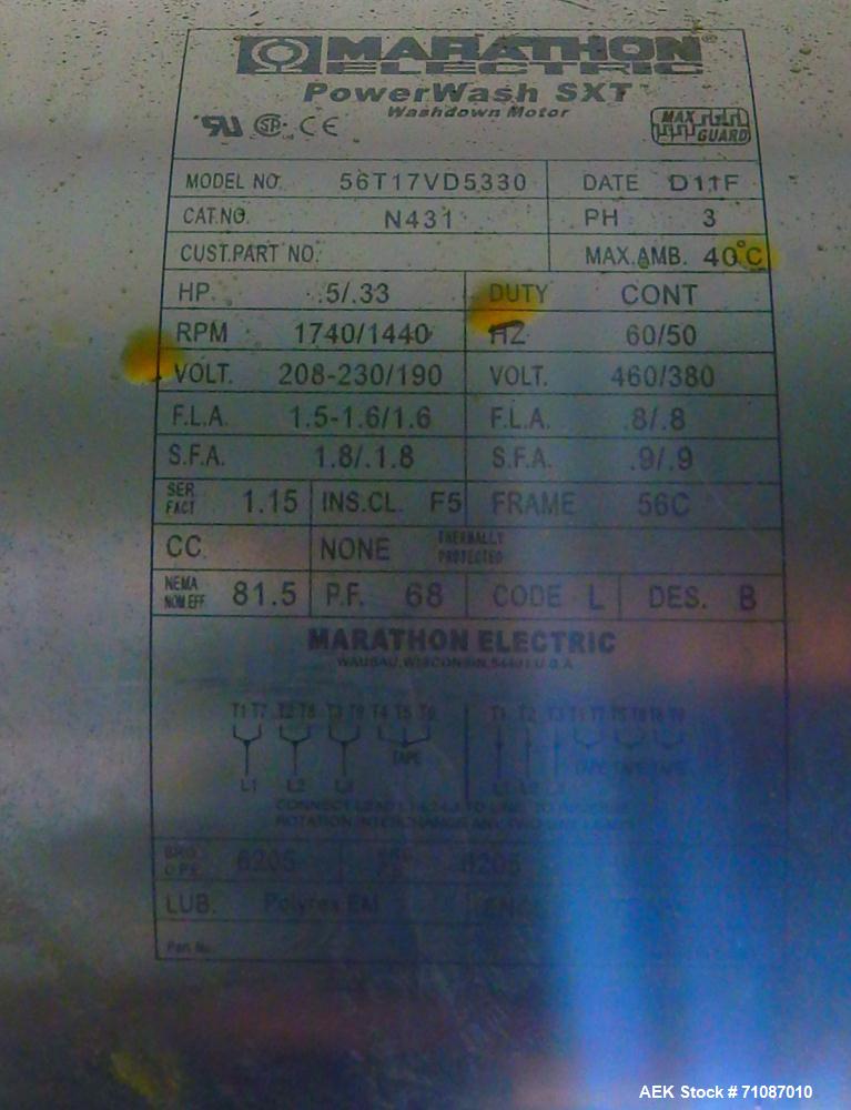 Used Dorner 7300 Series AquaGard Sanitary Conveyor