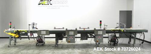 Used Hytrol 25' L "Manual Card & Wallet" Workstation Conveyor