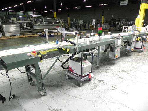 Used Hytrol 25' L "Manual Card & Wallet" Workstation Conveyor