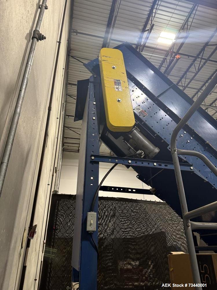 Used Inclined Belt Conveyor – 26” Wide Belt | 126” Discharge Height | 153” Overall Length | Mild Steel Frame