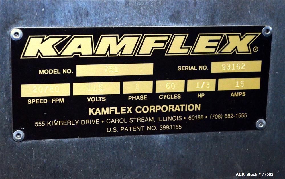 Used- Kamflex Design Vertical Tablet Belt Conveyor