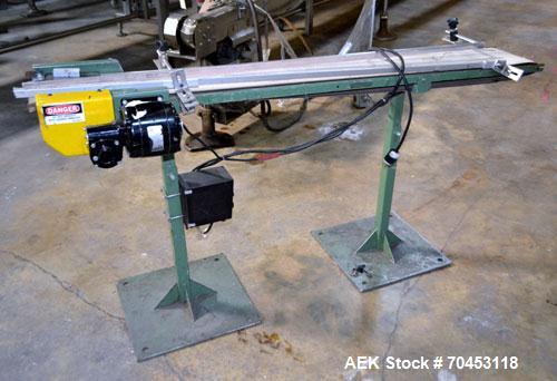 Used IT Equipment Belt Conveyor. Approximate 9" wide x 67" long belt. Has motor, and controller. Mounted on a carbon steel frame. SELLING PRICE, AS IS, WHERE IS, SANFORD, NC.