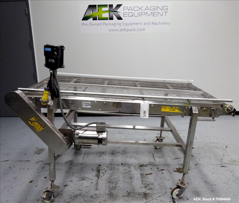 Used Zebra Thermal Incline Wire Conveyor