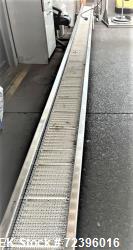 Used-10 Inch Wide X 281 Inches Long Incline Stainless Steel Belt Conveyor