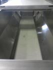 Used Stainless Steel Inclined Conveyor | Hopper Feed Elevator Conveyor System