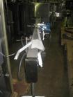 Used Kalish slat converyor, stainless steel side rails, 4