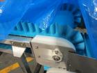 Used Stainless Steel Tabletop Belt Conveyor. Mounted on casters. 288