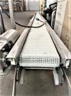 Used-10 Inch Wide X 281 Inches Long Incline Stainless Steel Belt Conveyor