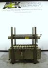 Used ABC Packaging Compression Section Powered Roller Conveyor, Model 47. Top belt 8