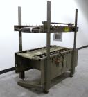 Used ABC Packaging Compression Section Powered Roller Conveyor, Model 47. Top belt 8