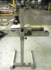 Used Garvey Model 1550 Side Belt Transfer Conveyor. Has Motor Master 20000 variable speed drive. Machine is of stainless steel construction. Has spare conveyor head. 1/3/110V.