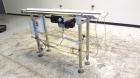 Used Garvey Dorner Model 653M Table Top Belt Conveyor. Has a VEM Motors 1370 rpm drive. Mounted on a stainless steel frame. Has a 5’ (long) x 8” (wide) belt. 3/50/230/400V.

.