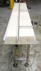Used Garvey Dorner Model 653M Table Top Belt Conveyor. Has a VEM Motors 1370 rpm drive. Mounted on a stainless steel frame. Has a 5’ (long) x 8” (wide) belt. 3/50/230/400V.

.