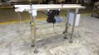 Used Garvey Dorner Model 653M Table Top Belt Conveyor. Has a VEM Motors 1370 rpm drive. Mounted on a stainless steel frame. Has a 5’ (long) x 8” (wide) belt. 3/50/230/400V.

.