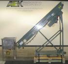 Used Hytrol Incline Belt Conveyor, Carbon Steel. Approximately 10