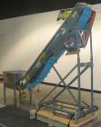 Used Hytrol Incline Belt Conveyor, Carbon Steel. Approximately 10