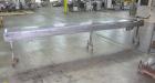 Used Table Top Chain Conveyor.Approximate 12