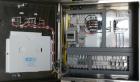 Used APS (Automated Production Systems) “S” Shaped Side Belt Bottle or Case Elevator.  (2) 3-1/2’’ tall side gripper belts, bottom horizontal section approximately 36’’ long x middle incline section ...